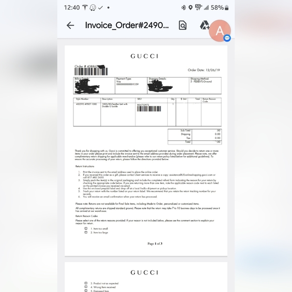 Black Gucci Belt - Picture 4 of 10